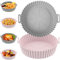 Silicone Air Fryer Liners-2 Pack Air Fryer Silicone Liner for Ninja Cosori Tower Instant, Airfryer Accessories Reusable Non-Stick Tray Pot for 3-5L Ninja Cosori Midea 4L Tower T17024,T17125