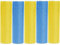 Luftschlangen Papier bunt Party Deko Geburtstag Hochzeit Set holografisch, Stück:5 Stück, Luftschlangen:Blau/Gelb