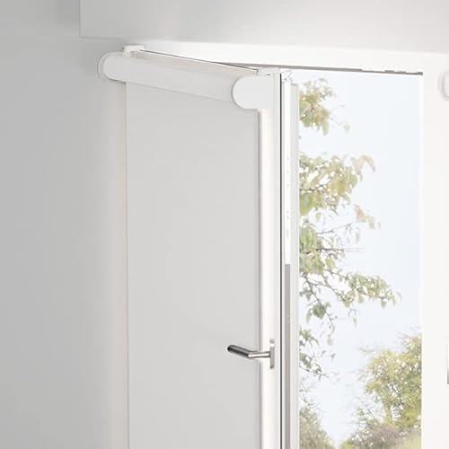 Estores enrollables Sin Taladrar Opacos Colors | Color Nuclear | 40 x 170 cm (Ancho x Alto) | Tamaño de la Tela 37 x 170 cm | Cortinadecor