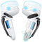 Controller Grips for Oculus Quest 2, Extended Design Upgraded VR Controller Grips Cover for Quest 2 Accessories Protector with Battery Opening and Adjustable Leather Anti-Throw Protect Straps(White)