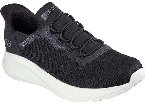 Skechers Bobs Squad Chaos Daily Hype, Zapatillas de Deporte Hombre, Ribete Blanco de Punto Negro, 39 EU