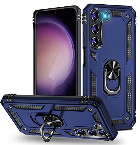 CoolGadget Outdoor Handyhülle für Samsung Galaxy S23 Plus Stoßfest mit Ring | Panzerhülle im Defender Design, Ringhalter mit Standfunktion, rutschfest, robuster Rundumschutz