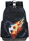 LEDAOU Kinder Vorschule Rucksack Mädchen Kindergarten BookBag Elementary Wasserdicht Galaxy Schultasche 7 Taschen mit Brustgurt, Fußball, Daypack Rucksäcke