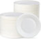 SANYGIENE Kit Assiette en carton blanc jetable | Ronde, Ø 23 cm, biodégradable et compostable, excellente rigidté | Toutes occassions de fêtes | (200)