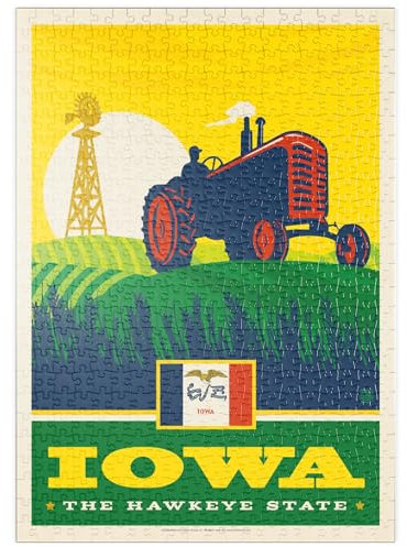 MyPuzzle Iowa: The Hawkeye State - Premium 500 Teile Puzzle - MyPuzzle Sonderkollektion von Anderson Design Group