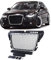 Griglia a nido d'ape senza emblema Nero Opaco Cromato aftermarket compatibile con Audi A3 8P 08-13