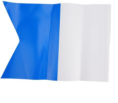 Diving Flag for Boat, 29×22cm Diving Flag PVC White Blue Flag Under Water Diving Fla, Diving Flag for Spearfishing Freediving Snorkeling