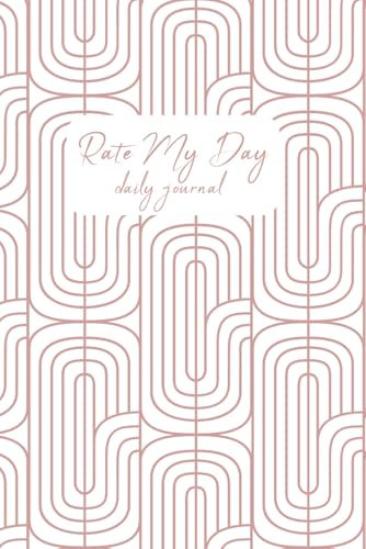 Rate My Day: Daily Journal: Blush Art Deco