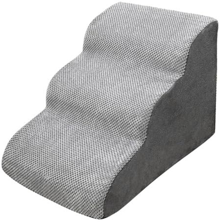 Escaleras para perros - Escalera para mascotas con rampa para perros, escaleras multifuncionales para perros | Rampa desmontable para perros con cubierta extraíble, rampa para mascotas de espuma de al