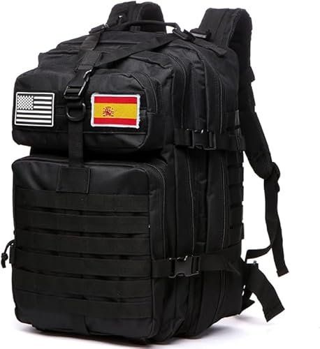 Olyndra Mochila Tactica Militar 50L (Negro)
