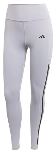 adidas Women's Optime 3-Streifen Full-Length Leggings Halo Silver S