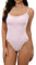 Starrylion Body in pizzo con scollo quadrato top da donna senza maniche con spalline sottili canotta body per donna tuta sexy, Rosa fard, X-Small