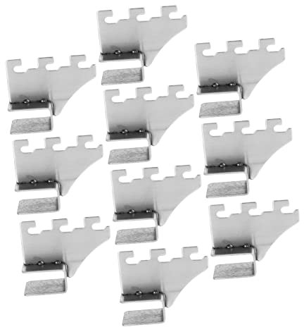 HOMSFOU 10stücke Edelstahl Square Tube Fitting Bracket Für Aa Column Regalsystem Einsetzbar Für Rohre Einfache Montage Und Praktische Anwendung