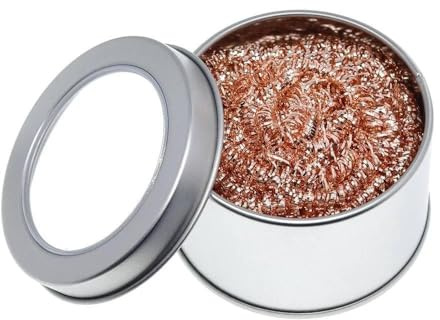 Lötspitzenreiniger, 55g Lötspitzenreinigungsdraht, Lötkolben Reiniger, Lötspitzen-Reinigungsdraht mit Messingwolle, Lötkolbenspitzenreiniger, Metall Spitzenreiniger, Messingspitzen Reinigungs