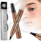 3d Waterproof 4-Tip Magic Eyebrow Pencil, 2025 Upgrade Microblading Eye brow Pencil, Natural Makeup Long-Lasting Fine Stroke Magic Eyebrow Pen (Dark Brown)