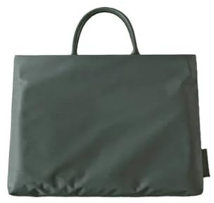 VONCYKI Hochwertige Tasche mit Fransen, Luxus-Taschen, Koffer, koreanische Tasche, Damen, Laptop-Tragetasche, Herren-Aktentasche, grün, 15IN