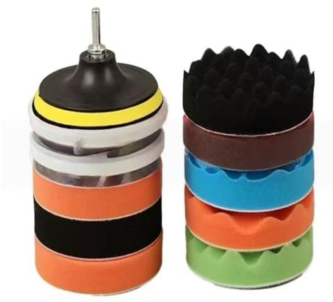 NnYuaUil 6/12-teiliges 3-Zoll-Polierpad-Set
