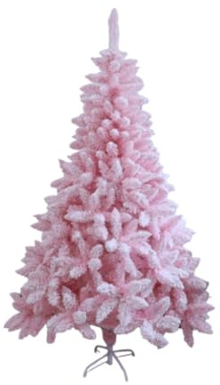 Árbol de Navidad artificial de abeto de pino azul nevado con soporte de metal para uso en interiores y exteriores, decoración festiva perfecta de 120 cm