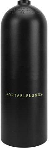 Torvex Bouteille de plongée, Bouteille d'oxygène Portable de 4 L pour la plongée sous-Marine, Le Sauvetage Aquatique et Les Excursions touristiques. (Noire)