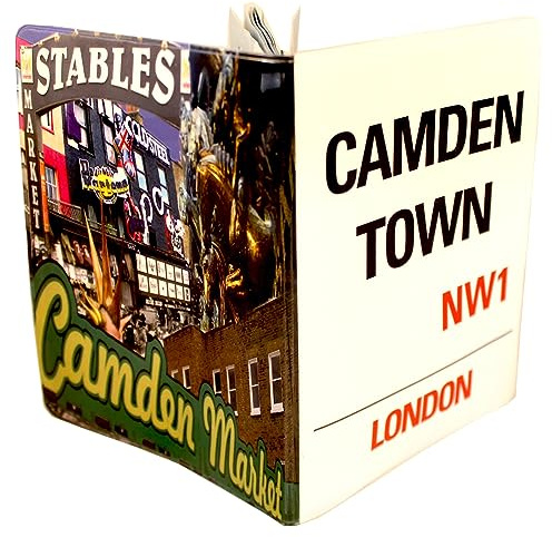 (30+ Designs) Passport Cover Holder Protector Wallet Case Mens Womens for Travel Holiday & Luggage Tag Options (Camden Town)