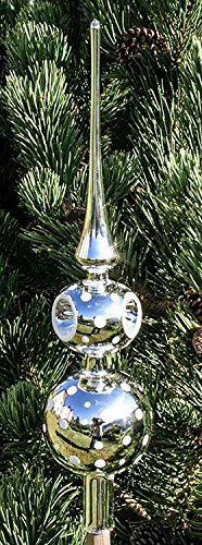 Lauschaer Glaskunst - Christbaumspitzen Christbaumspitze 1956 Duo (Silber)