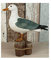 Küstenambiente Maritime Deko Figur Möwe auf Poller in Holzoptik 20x18x7cm (6202650)