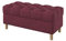 Furninero - Tiefer gepolsterter Sitzbank Sitzhocker Sitzruhe Betthocker Ottomane, mit Stauraum, Gerundete Beine, 100 cm breit, Softi Cherry Stoff (Wasserabweisen), Rot