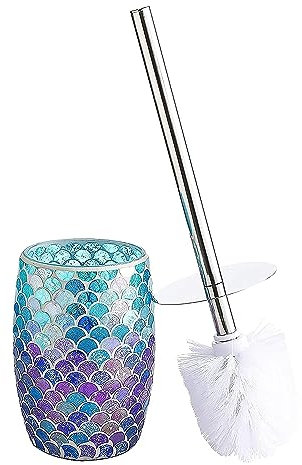 Accesorios de baño Juego de escobillas para el Inodoro - Cepillo para la Taza del Inodoro y Soporte (Sirena)
