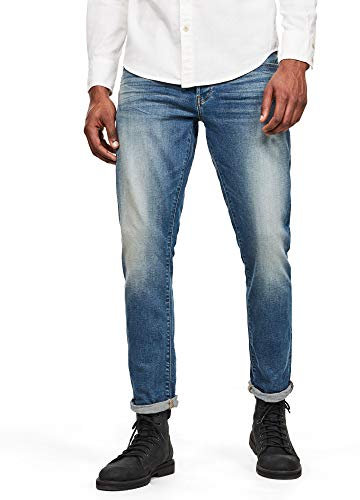 G-STAR Hombres 3301 Regular Tapered Jeans, Azul (Vintage Azure 51003-c052-a802), 33W / 32L