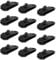 LUTER Pack of 12 Multi-Functional Tarpaulin Locking Clips for Camping Canopy Activities (Black)