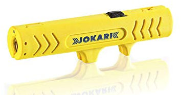JOKARI®original Universal Entmanteler No.12 zum Abisolieren von Rundkabeln NYM-J 3 x 1,5² bis NYM-J 5 x 2,5², Art.Nr. 30120 (5 Stück) Gelb