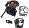 VIFERR Kit Carburateur Métallique pour Tondeuse à Gazon avec Matériel d'Installation compatible avec Briggs & Stratton 499809 498809A 494406