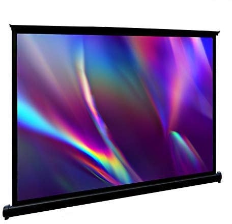 Projector Screen, GHKJOK Portable Desktop 40 Projection Screen for Home Cinema Party Conference School, Easy Assemble & Put away, support 4K 3D Projection (Size: 91 X 63cm) (4:3)