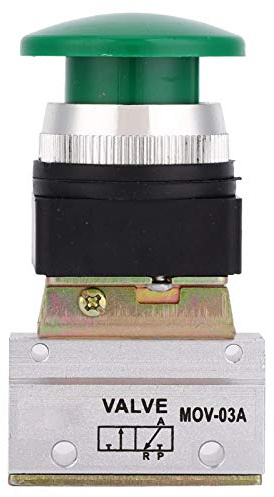 Pneumatisches mechanisches Ventil G1/8, pneumatischer Druckschalter mit 2 Positionen und 3-Wege-Druckluft, Aluminiumlegierung