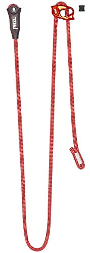 PETZL Dual Connect Adjust Verbindungsmittel zur Selbstsicherung Polyamid Aluminium TPE Orange, Maße: Fix 45cm, Einstellbar: 15cm bis 95cm, L087AA00