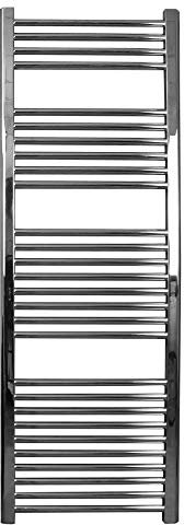 Flat Chrome Thermostatic Towel Rail with R/C Timer-500 x 1500-300W