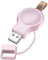 LVFAN Caricabatterie Wireless Per Apple Watch Series, Caricatore USB da Viaggio Wireless Con Tasso Magnetico Per L'Orologio Apple 8/7/6/5/4/3/2/1/SE/Ultra (Rosa)