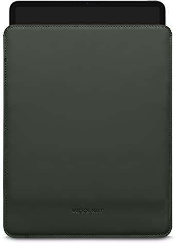 WOOLNUT Matte PU Sleeve Cover Case für iPad Pro 13 Zoll & iPad Air 13 (M2, M4, 2024) - Grün, mit Perfekter passgenauer Passform/Kompatibilität mit iPad Pro 12,9-Zoll für iPad Air 13
