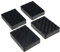 4× Gummiauflage Gummiklotz für Wagenheber 160x120x35mm Satz Gummiblock Hebebühne