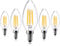 Spacelumen E14 Dimmable Small Edison Screw SES Candle Light Bulbs, 2700K Warm White 4W LED Light Bulb 40W Incandescent Equivalent, Pack of 5