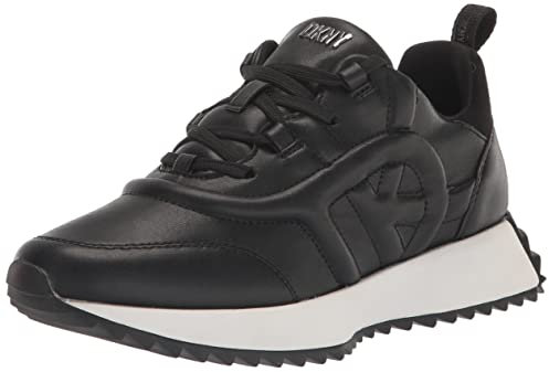 DKNY Damen Nix-Lace up Sneaker, Black, 41 EU