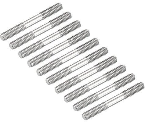 METALLIXITY Doppelseitige Stiftschrauben (M3-Gewinde 25 mm Länge) 20 Stück, 304 Edelstahl-Doppelgewindebolzen – für die Hauswartung