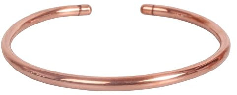 Sunsoul by Touchstone Indischer handgefertigter, gehärteter Immunitätsverstärker, Designer-Schmuck, hochwertiges Fußkettchen aus reinem Kupfer in natürlichem Farbton für Frauen.