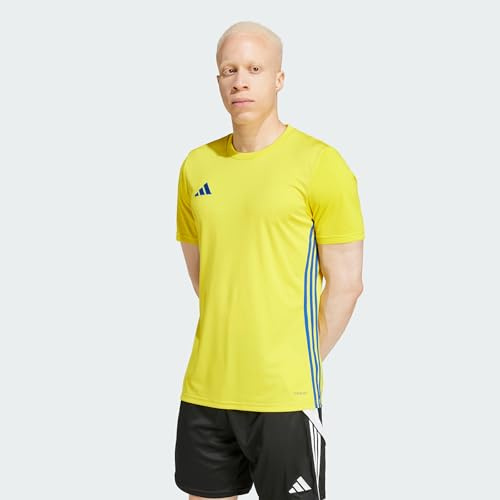 adidas Homme Tabela 23 Jersey Shirt, Team Yellow/Team Royal Blue, XL