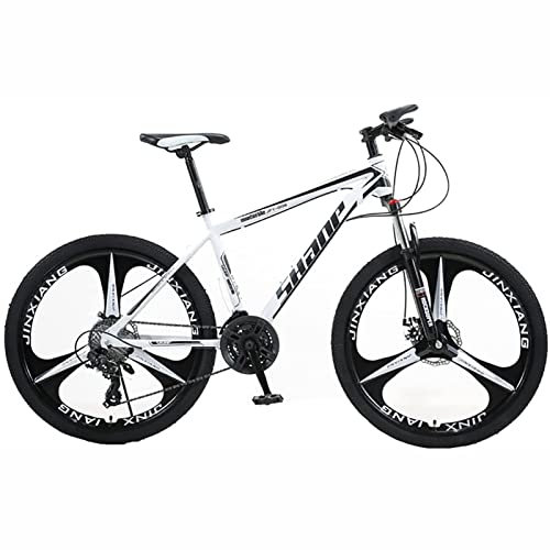 26 Zoll Mountainbike für Männer Frauen 21/24/27/30 Speed Shifters Outdoor Sport Rennräder Herren MTB Fahrrad Rahmen aus Kohlenstoffstahl,B,21 speed