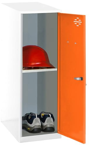 SimonRack Spind, Metall, Weiß/Orange, 915 x 300 x 500 cm