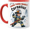 Tassenliebling® Feuerwehr Tasse personalisiert - Kindertasse mit Namen für Junge Mädchen - Rot - Weihnachtstasse - Personalisierte Geschenke Kinder - Kinderbecher aus Keramik 330ml