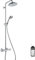 Colonne de douche thermostatique HANSGROHE Croma 220 EcoSmart chromée + nettoyant Briochin