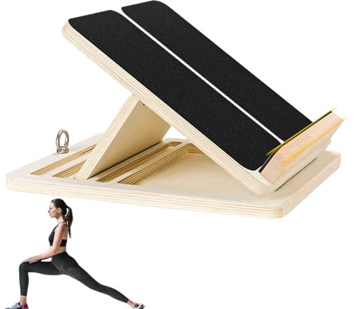 moonyan Schrägbrett zur Wadendehnung, Wadendehnungsbrett | Verstellbares, professionelles Dehnbrett aus Holz | Rutschfestes Slantboard, Wadendehnungskeil-Trainingsgerät zur Wadendehnung, Verbesserung