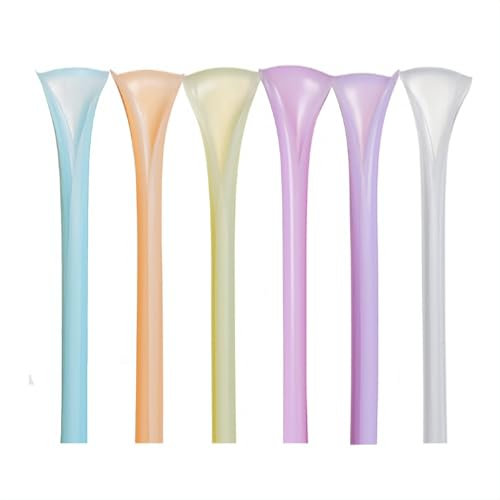 Lot de 6 pailles en sillicone, reutilisable, lavable, nouveauté 2024